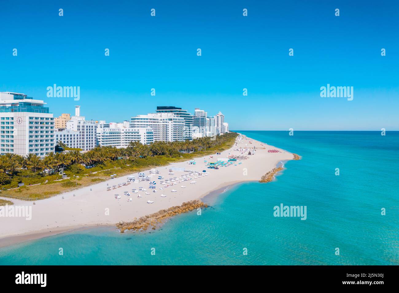 Luxury hotels in Miami Beach, Florida Stock Photo