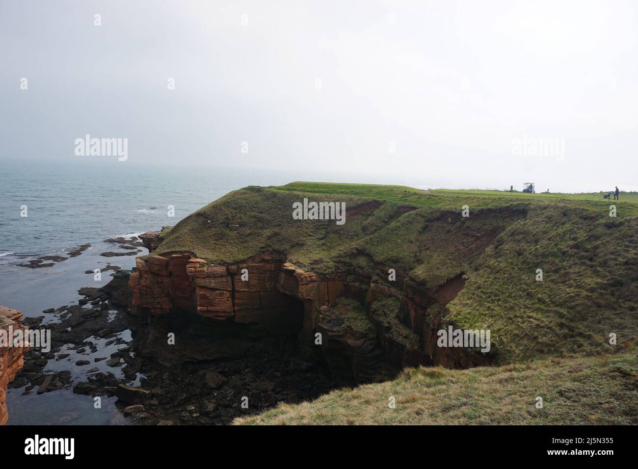 Coastal path between Berwick and the Scottish border Stock Photo Alamy
