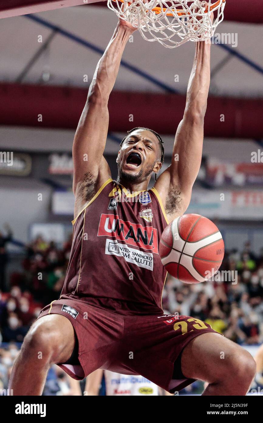 Taliercio, Venice, Italy, April 24, 2022, Jeff Brooks (Umana Reyer Venezia)  during Umana Reyer Venezia vs Nutribullet Treviso Basket - Italian  Basketball A Serie Championship Stock Photo - Alamy