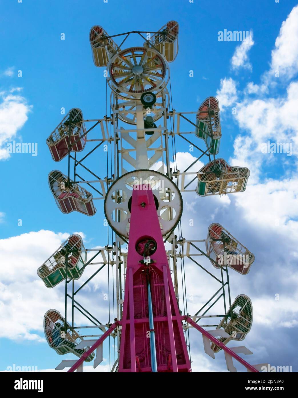 Zipper carnival ride Stock Photo