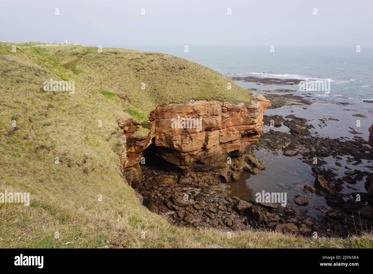 Coastal path between Berwick and the Scottish border Stock Photo Alamy