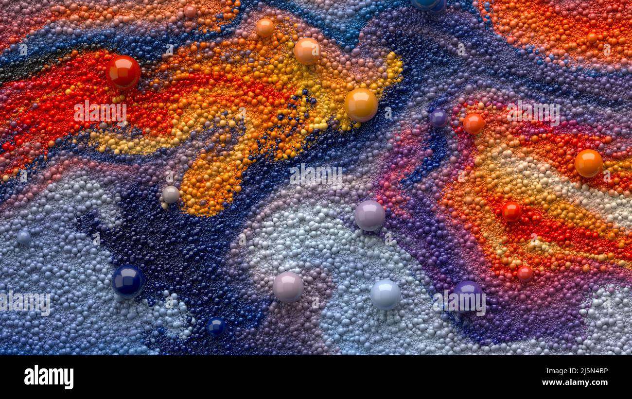 3d white small particles in hi-res stock photography and images - Alamy