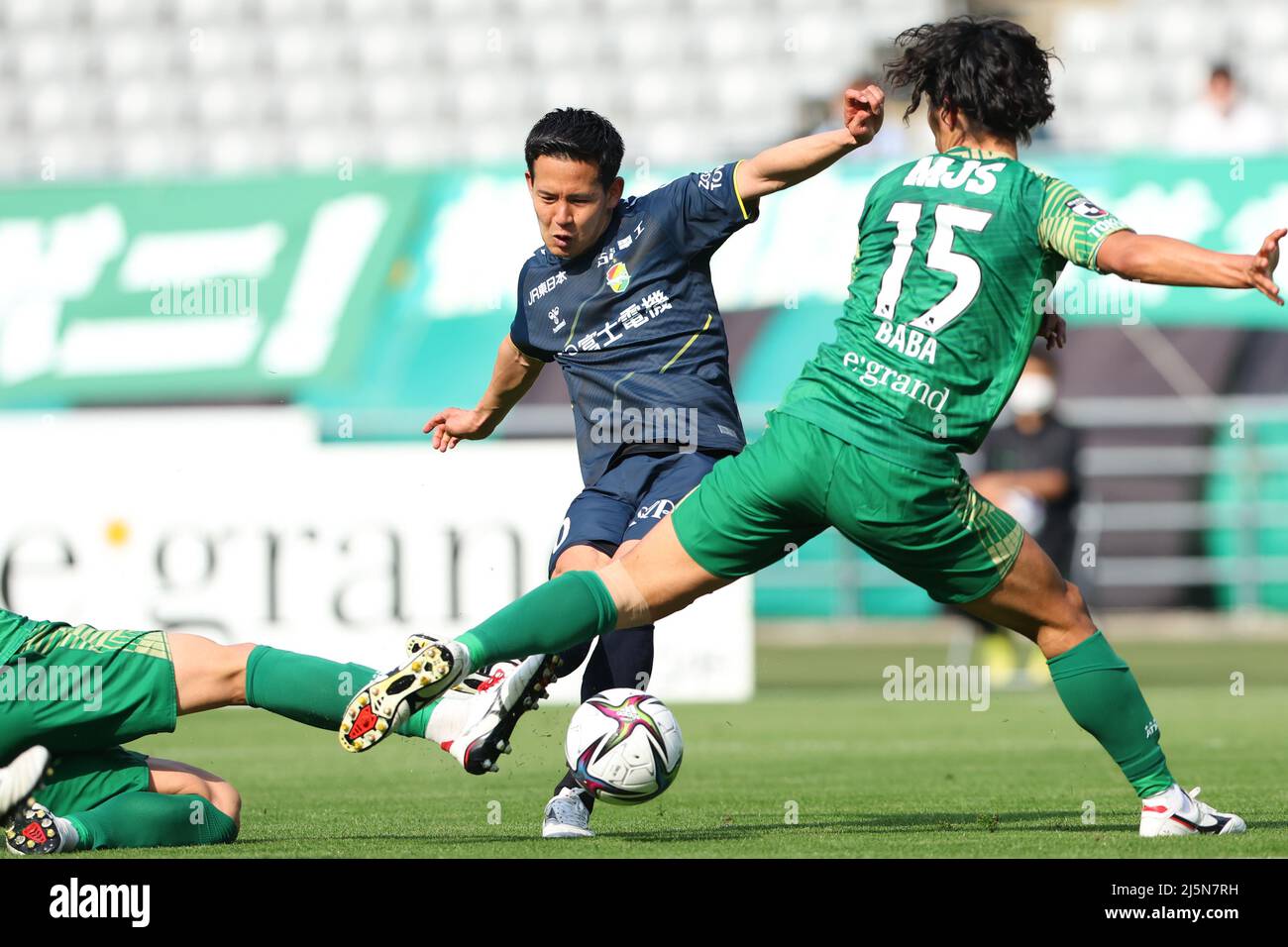 Tokyo Japan 23rd Apr 22 Junki Koike Verdy Football Soccer 22 J2 League Match Between Tokyo Verdy Jef United Chiba At Ajinomoto Stadium In Tokyo Japan Credit Yohei Osada Aflo Sport Alamy