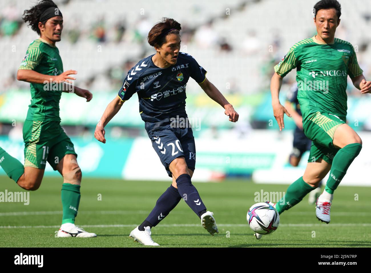 Tokyo Japan 23rd Apr 22 Junki Koike Verdy Football Soccer 22 J2 League Match Between Tokyo Verdy Jef United Chiba At Ajinomoto Stadium In Tokyo Japan Credit Yohei Osada Aflo Sport Alamy