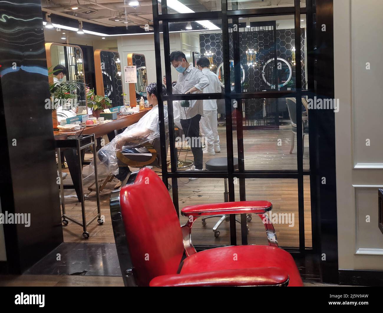Chinese barber shop hires stock photography and images Alamy