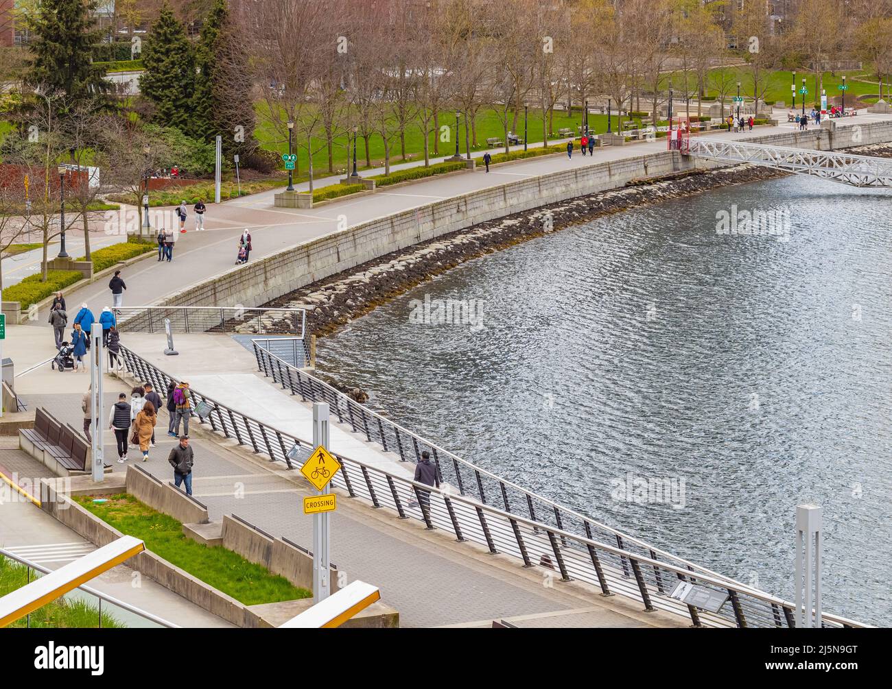 Harbour Green Park, on the Vancouver Harbour shore Stock Photo Alamy