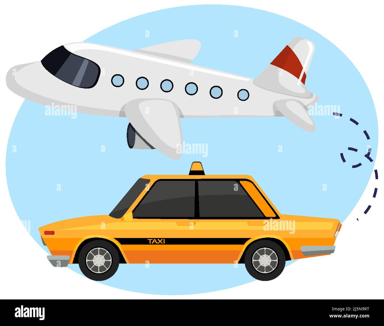 Taxi Schild Clipart Vektor Design Illustration. Taxi Schild Set