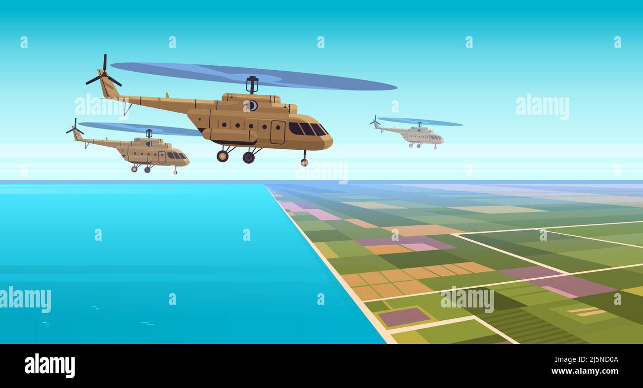 Military helicopter helicopters attack ukraine Stock Vector Images - Alamy