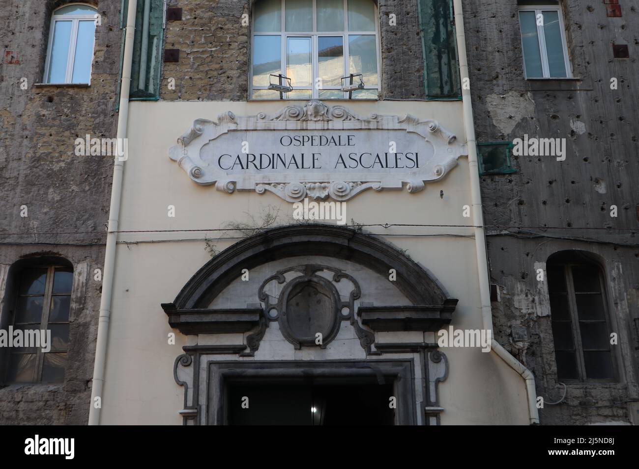 Napoli - Ospedale Cardinale Ascalesi in Via Egiziaca a Forcella Stock Photo