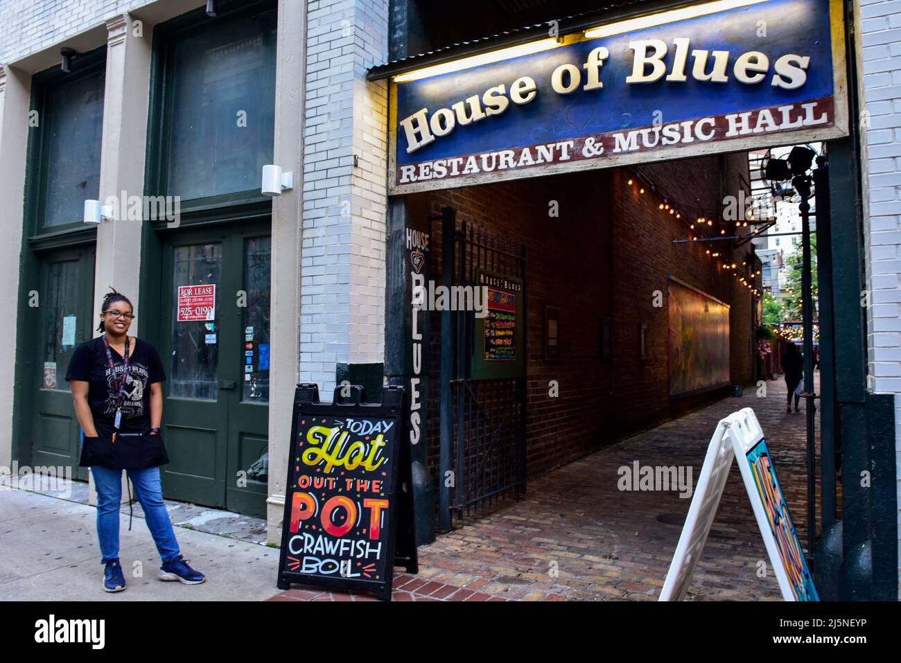 House of Blues in the French Quarter, New Orleans, Louisiana. Stock Photo
