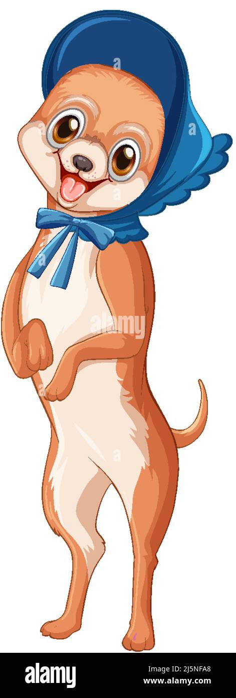 Cute puppy dog on white background illustration Stock Vector Image ...