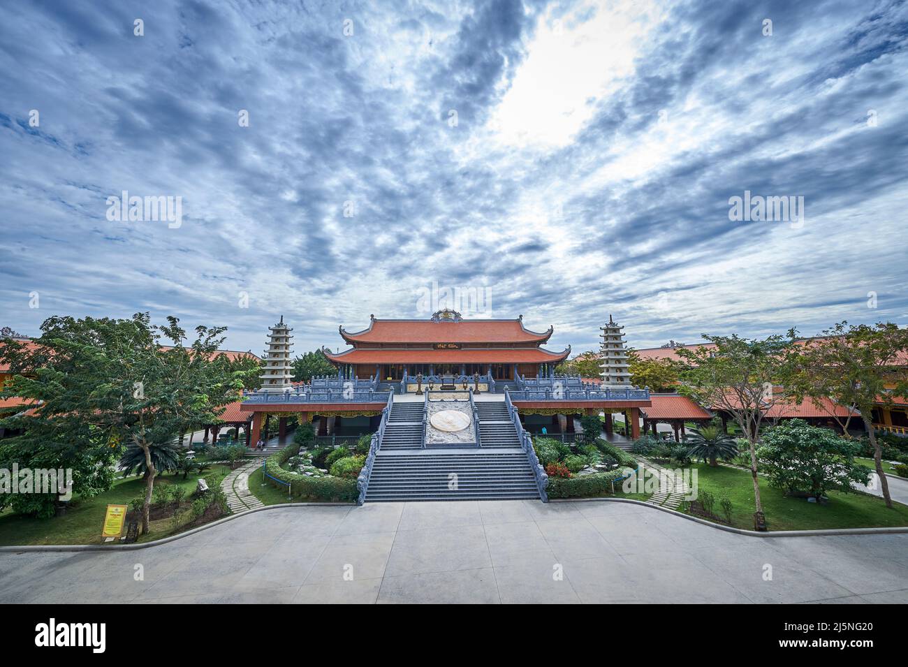 Vinh Nghiem Monastery is located on HT 31 Street, Hiep Thanh Ward, District  12, Ho Chi Minh City (Saigon), on December 19, 2021Vietnam Stock Photo -  Alamy