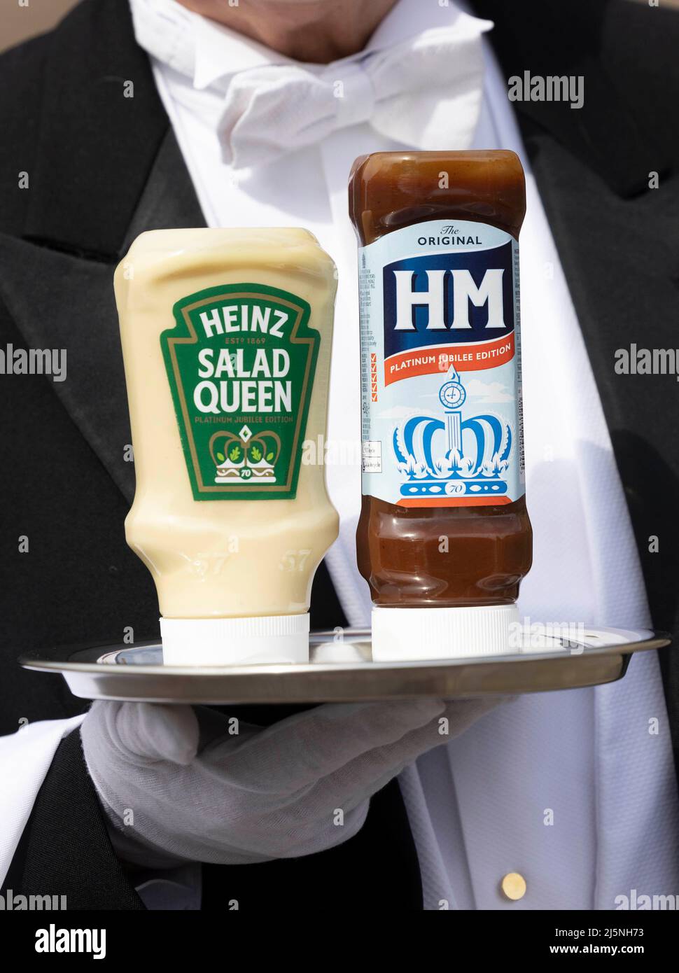 EDITORIAL USE ONLY Celebratory, limited edition Jubilee bottles of