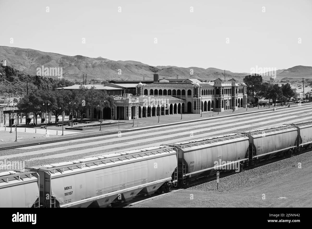 Barstow Railway station in California. Stock Photo