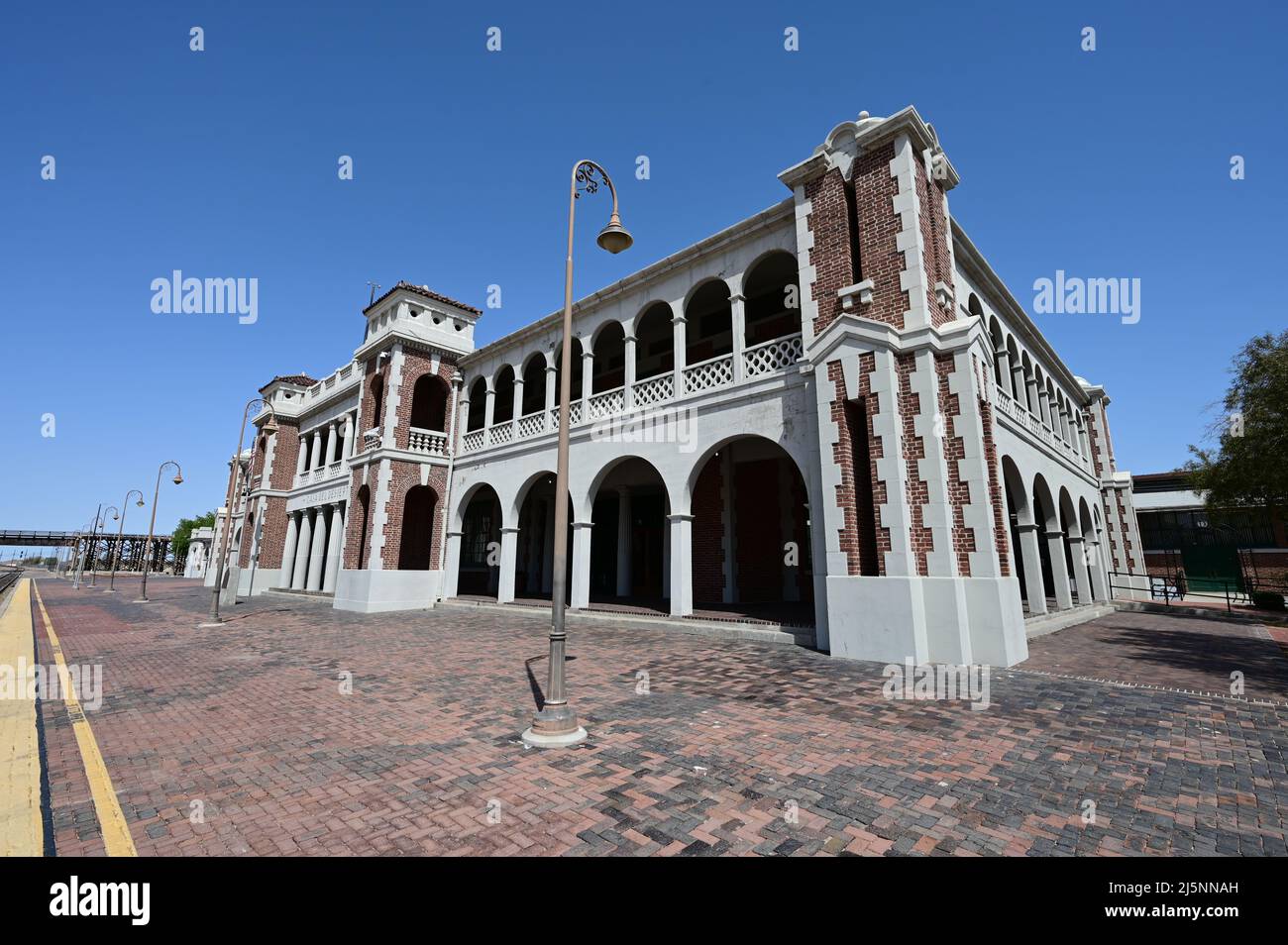 Barstow Railway station in California. Stock Photo