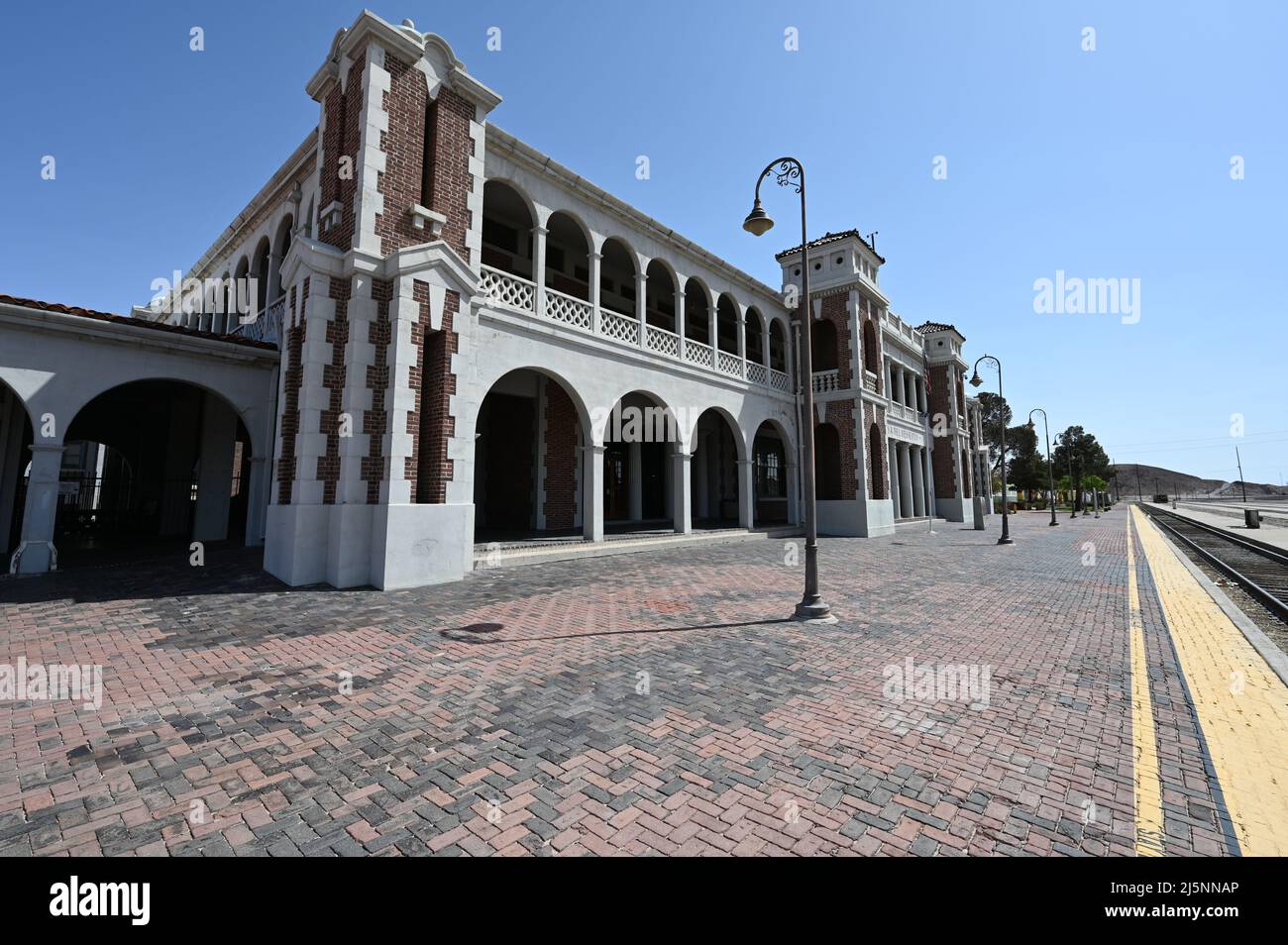 Barstow Railway station in California. Stock Photo