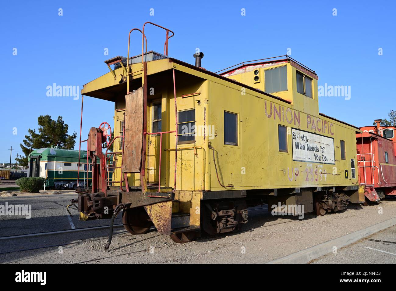 Vintage Union Pacific Box car Stock Photo Alamy