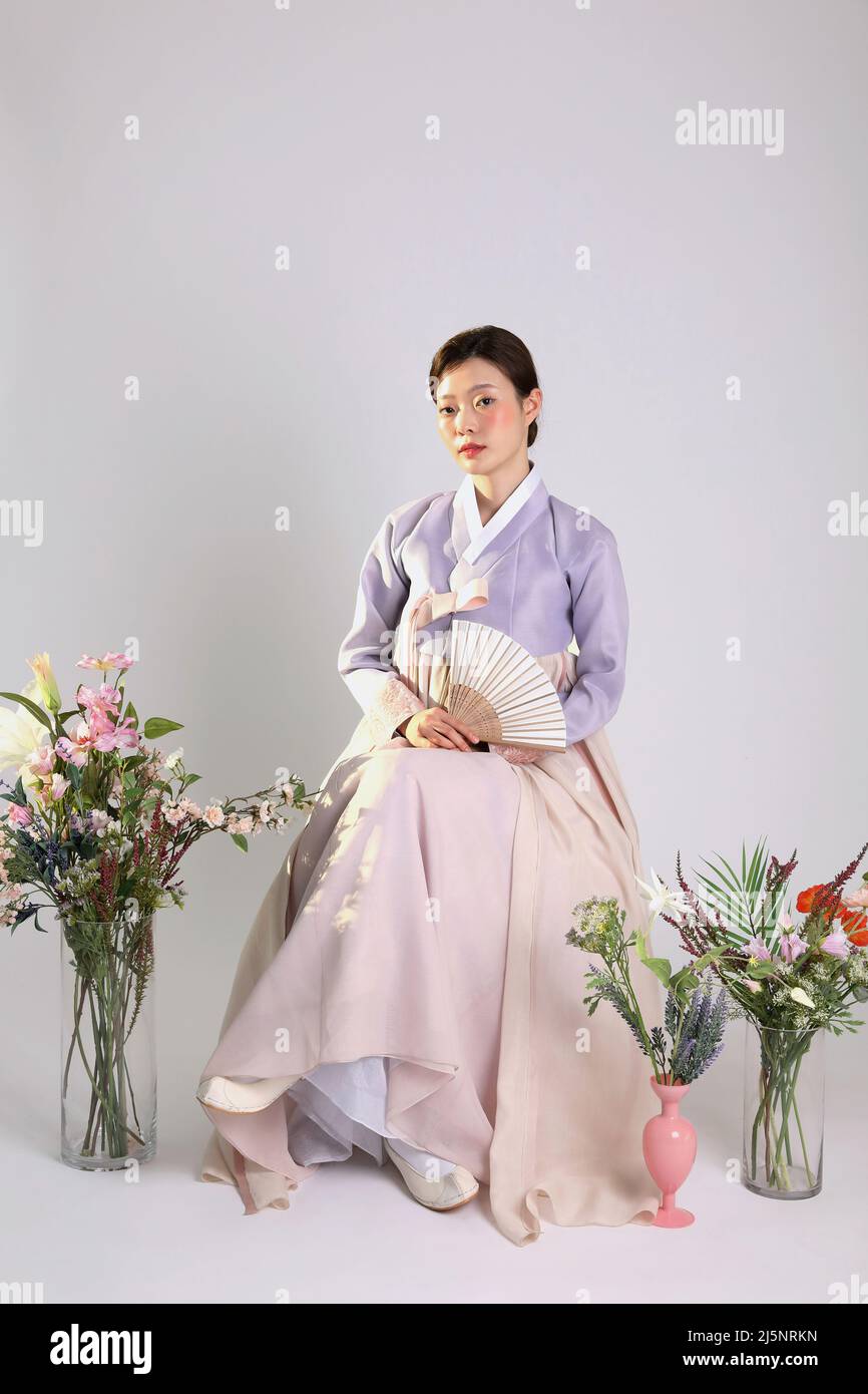 flower hanbok