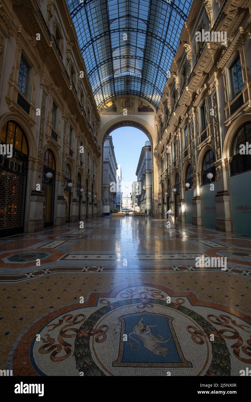 Galleria vittorioEmmanuelle II MIlano - Stock Image
