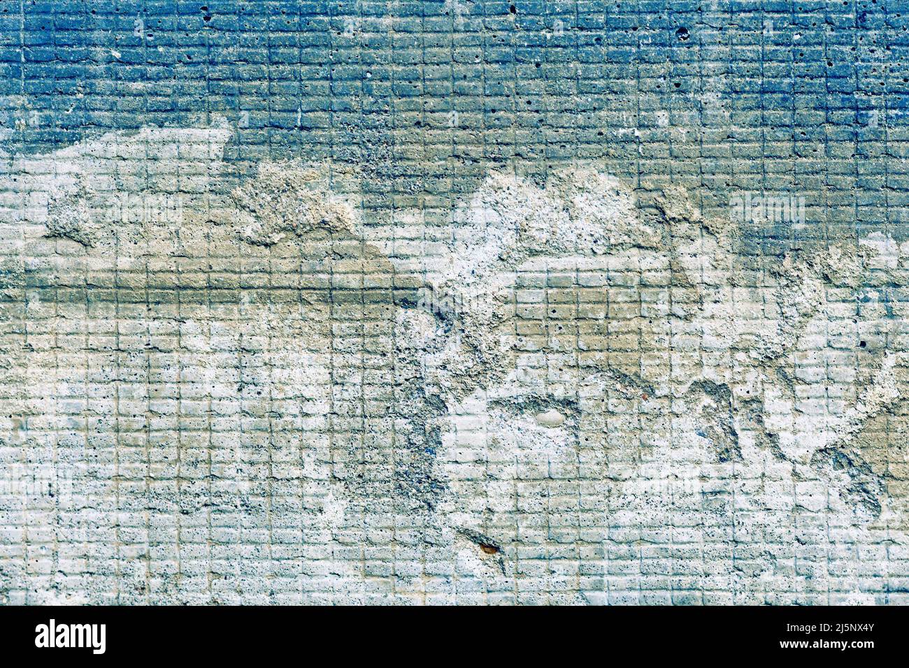 Blue and white grunge wall background Stock Photo