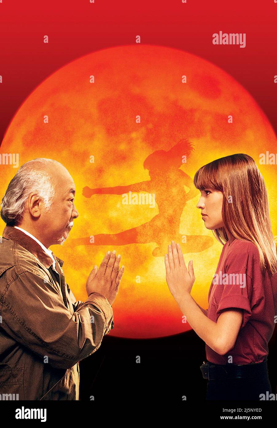 HILARY SWANK and PAT MORITA in THE NEXT KARATE KID (1994), directed by CHRISTOPHER CAIN. Credit: COLUMBIA PICTURES / Album Stock Photo