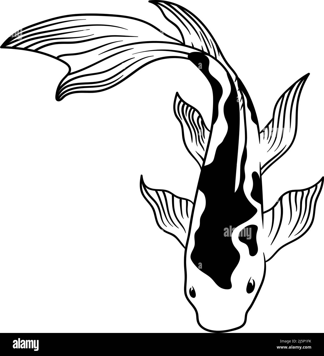 Koi Fish Outline Koi Fish Outline