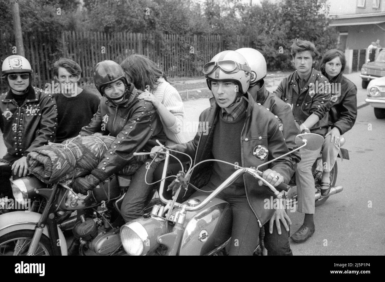 Members of the Red Devils, a youth gang in Nuremberg. The youngsters ...