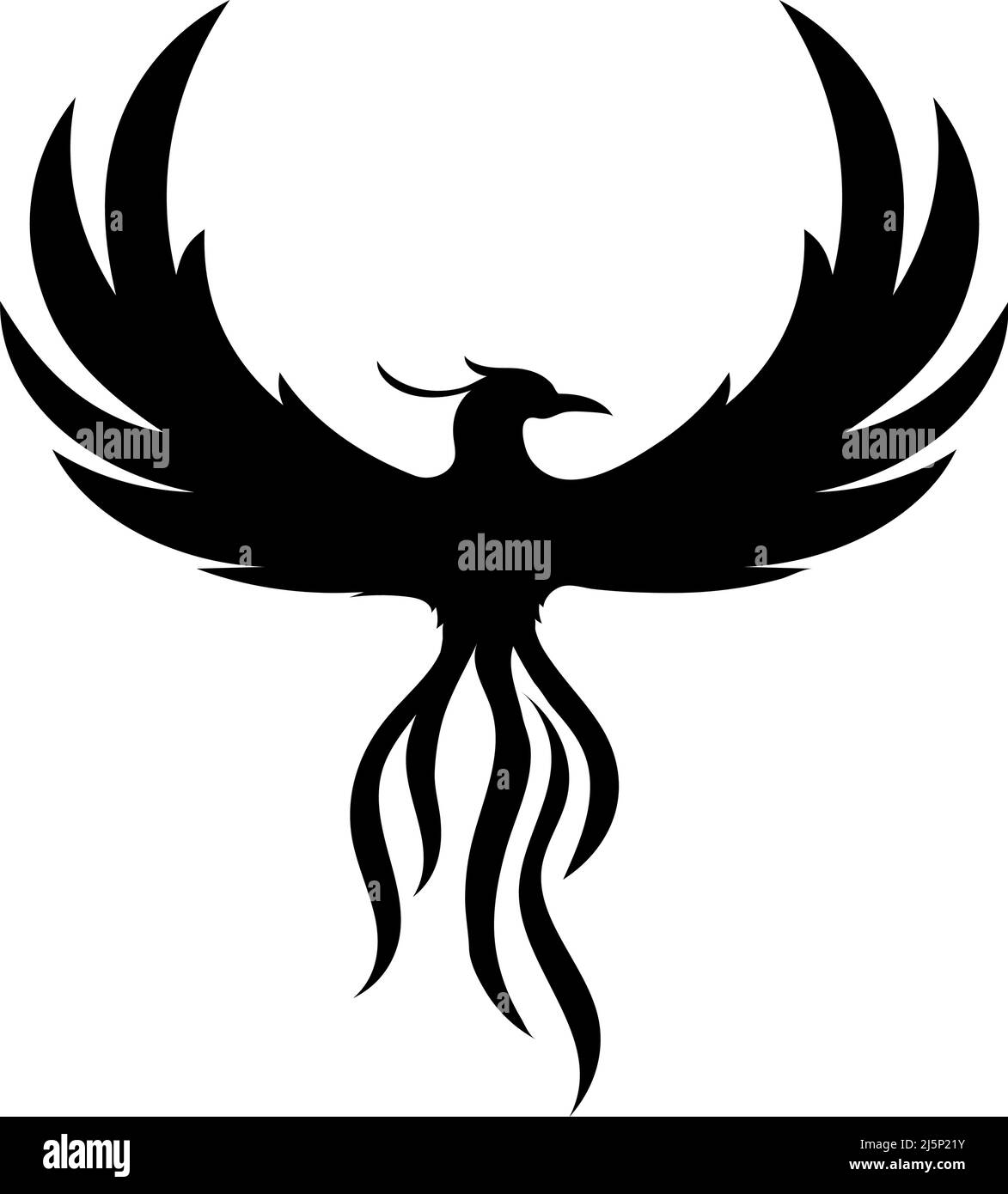 Phoenix bird icon design template ilustration vector Stock Vector Image ...