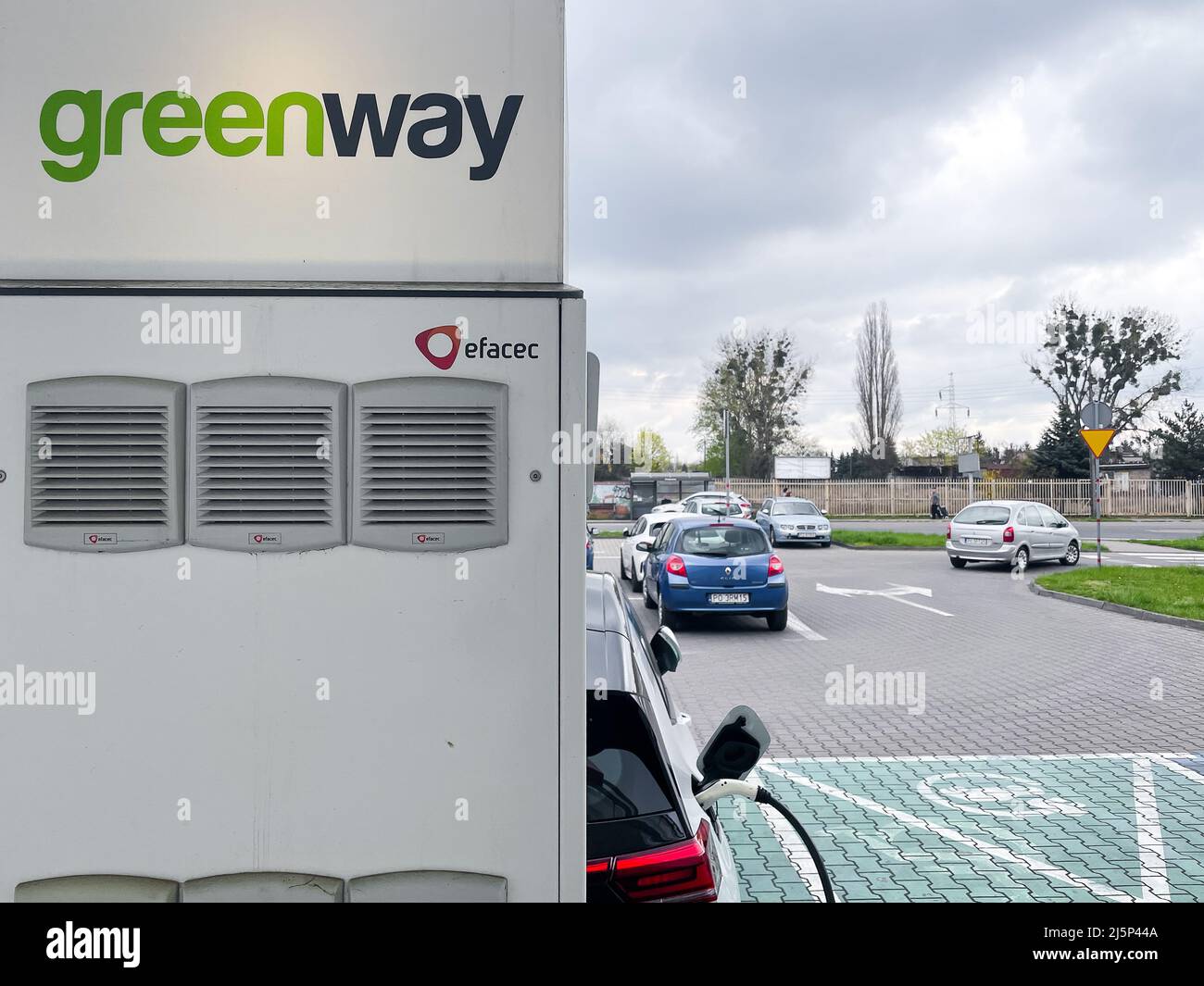 Poland, Poznan 23 April 2022 Greenway Polska plugin electric cars