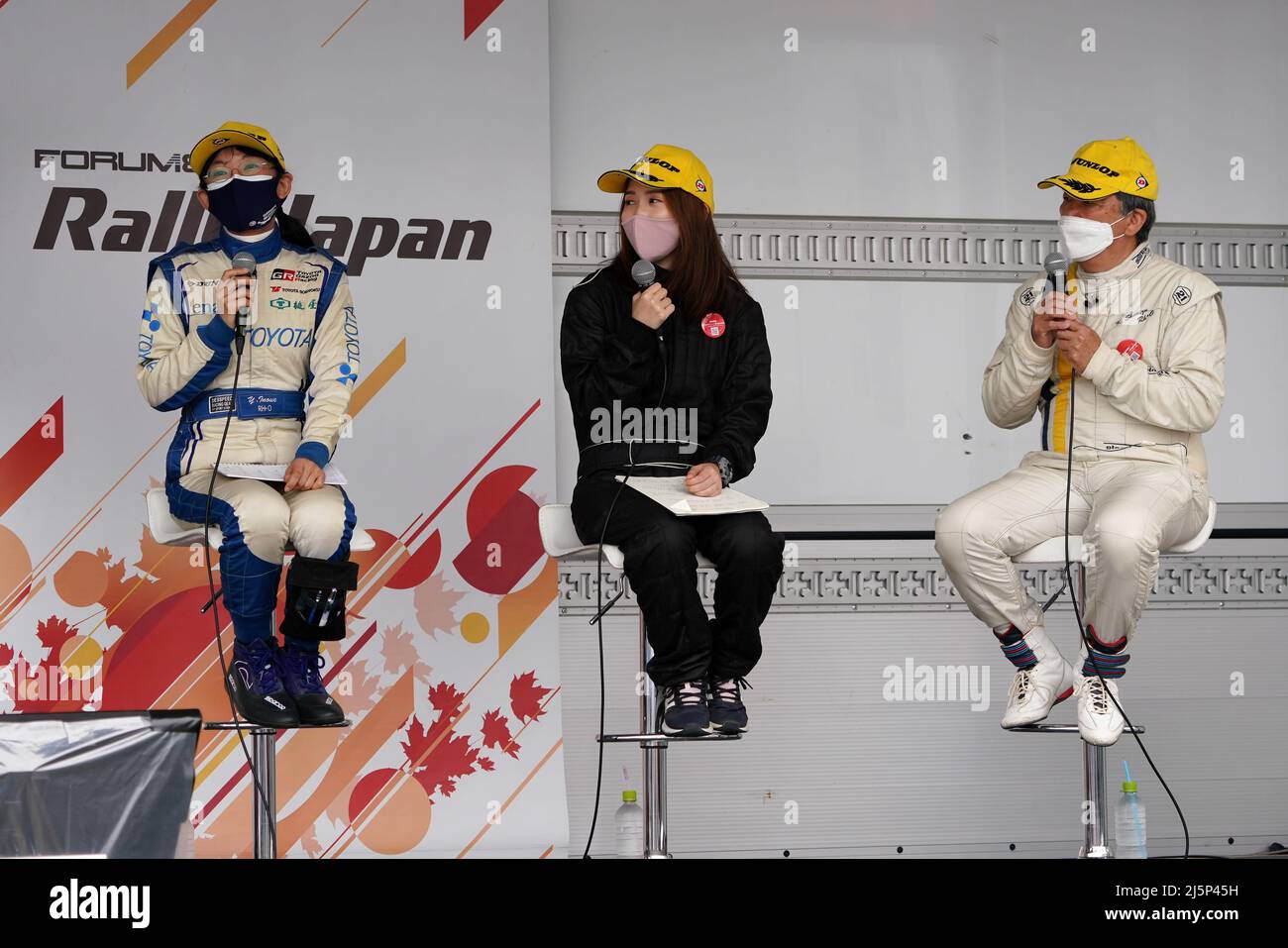 (L-R) Yukiko Inoue, Mami Yamamoto, Kazuo Shimizu, APRIL 24, 2022