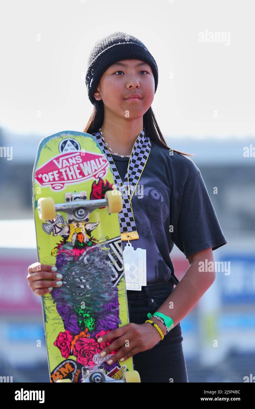 Kokona Hiraki (JPN), APRIL 23, 2022 Skateboarding X Games Chiba
