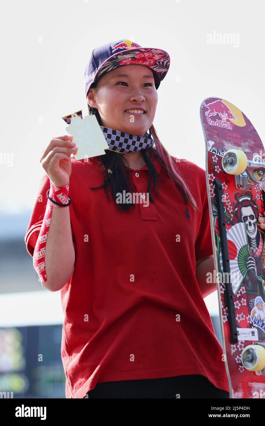 Sakura Yosozumi (JPN), APRIL 23, 2022 Skateboarding X Games Chiba
