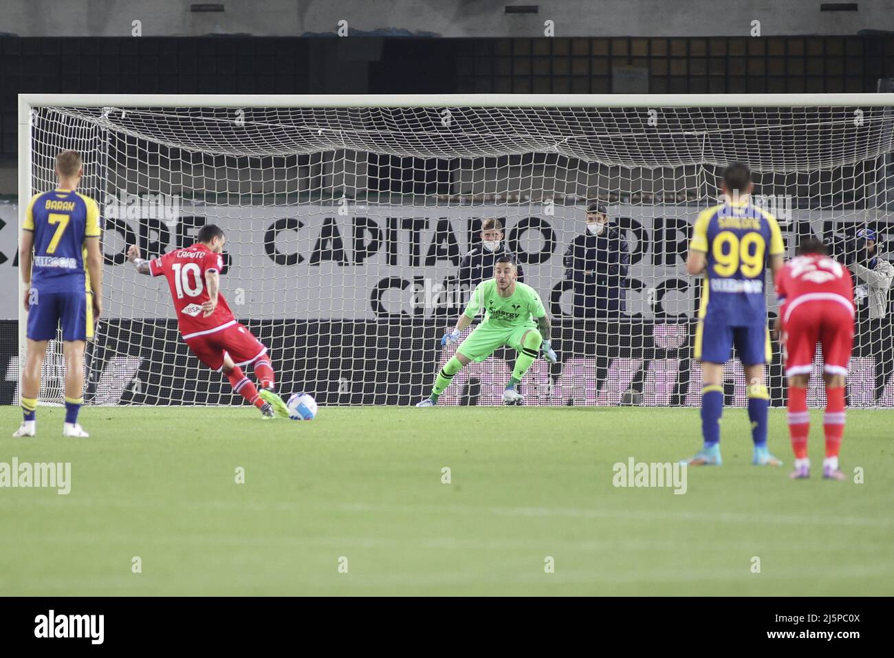 Francesco Caputo Of Uc Sampdoria Scores A Goal On Penalty During Hellas Verona Vs Uc Sampdoria 34 Serie A Tim 21 22 Game At Marcantonio Bentegodi Stock Photo Alamy Francesco Caputo Of Uc Sampdoria Scores A Goal On Penalty During Hellas Verona Vs Uc Sampdoria 34 Serie A Tim 21 22 Game At Marcantonio Bentegodi Stock Photo Alamy