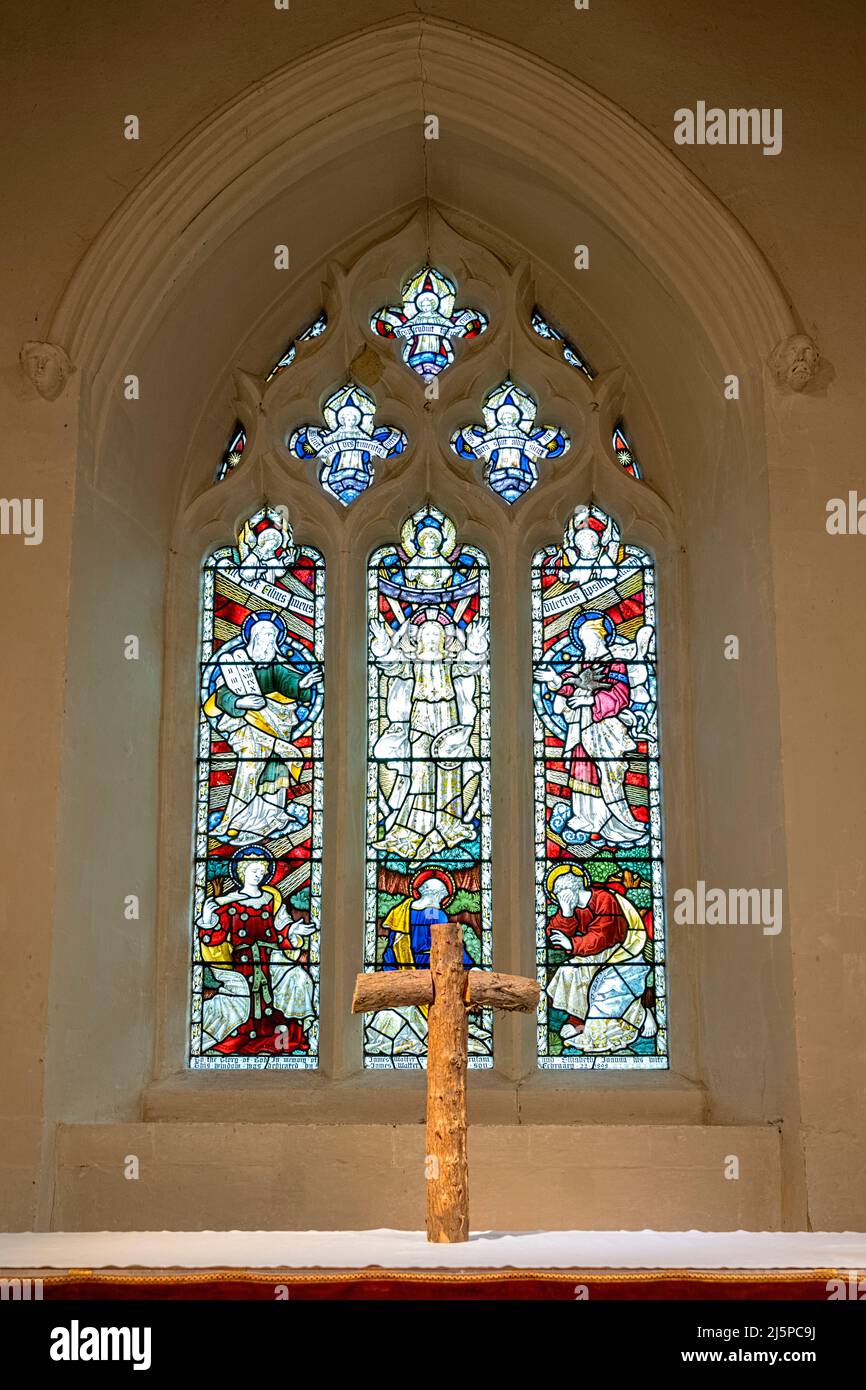 Stained Glass Window and Alter St. Michael's Church, St. Albans