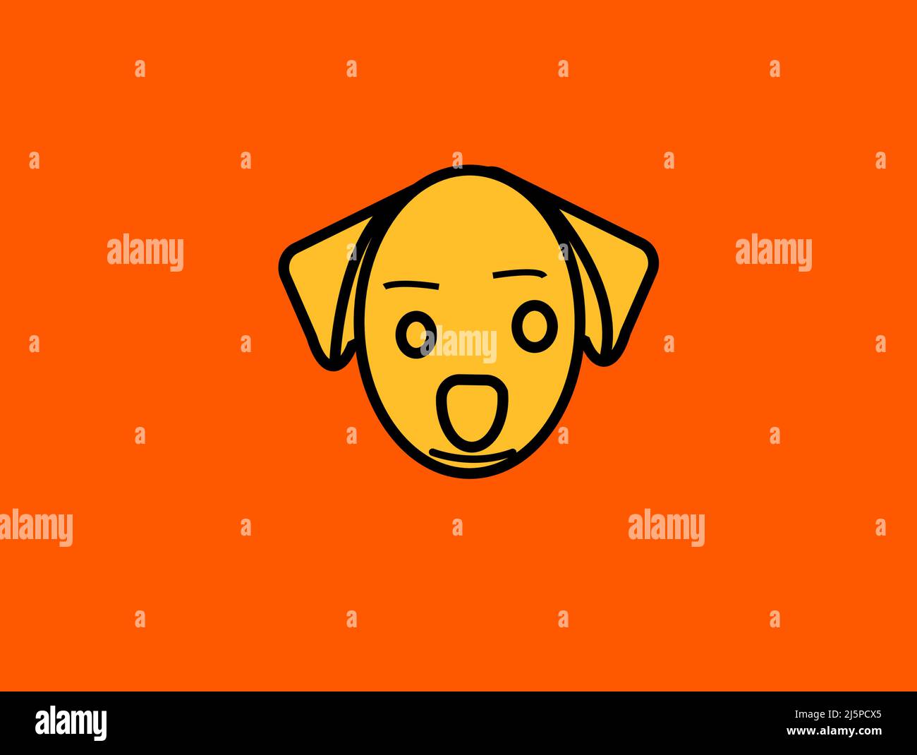 Canine face Stock Vector Images - Alamy