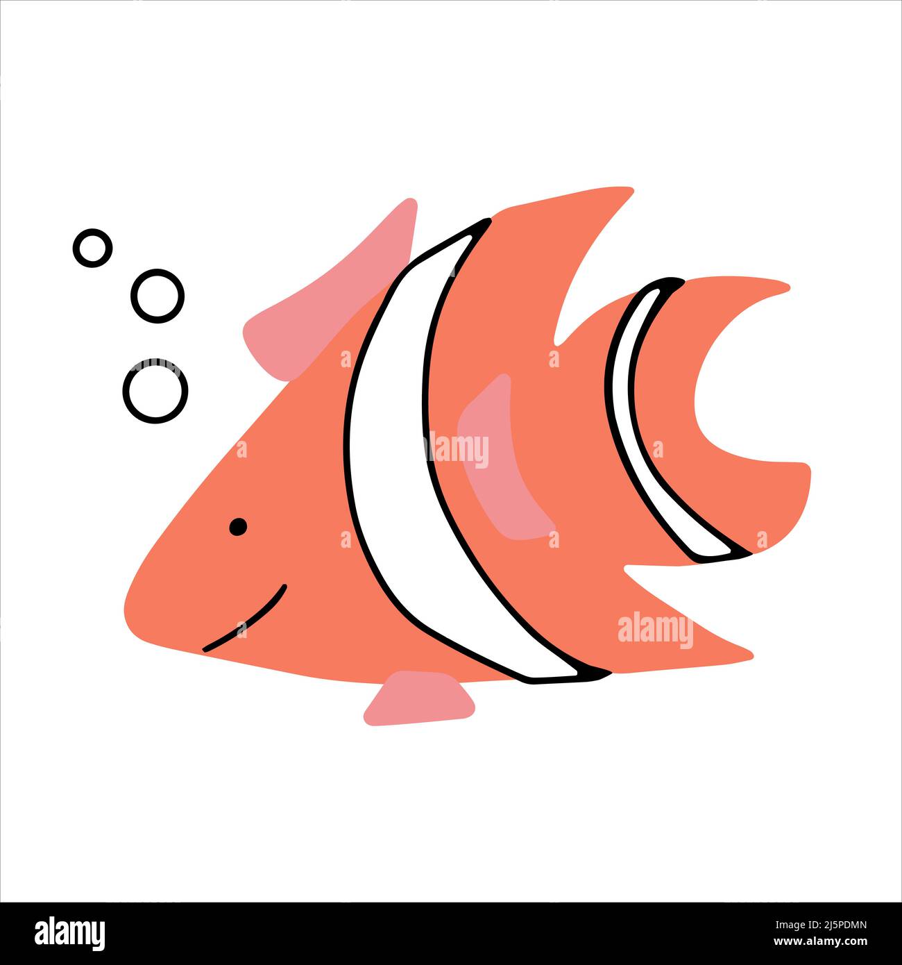 Cute smiling fish with face baby icon hand drawn in doodle style Stock  Vector Image & Art - Alamy