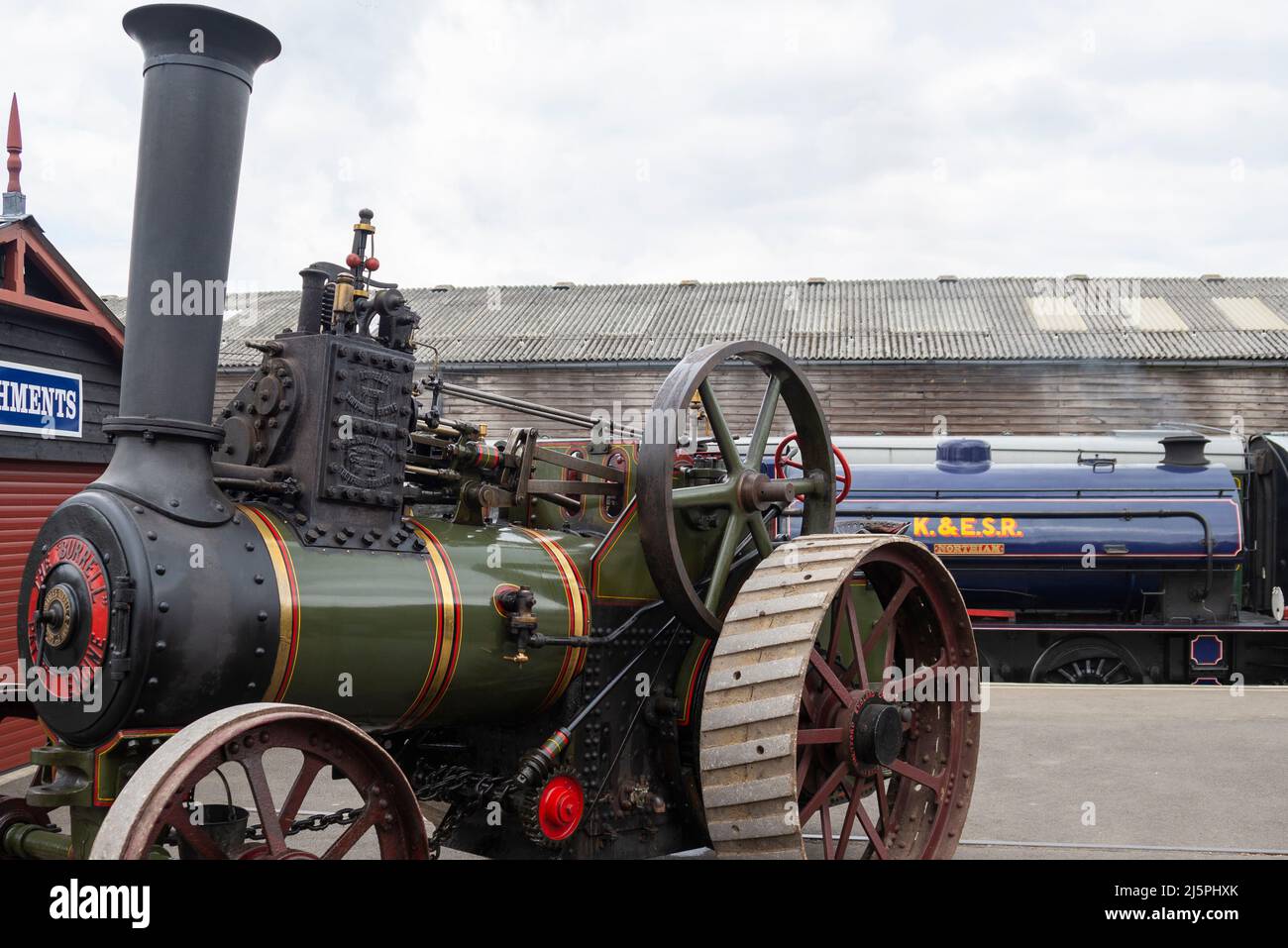 Kent & East Sussex Railway, Tenterden, Kent, UK. 25th Apr, 2022. The