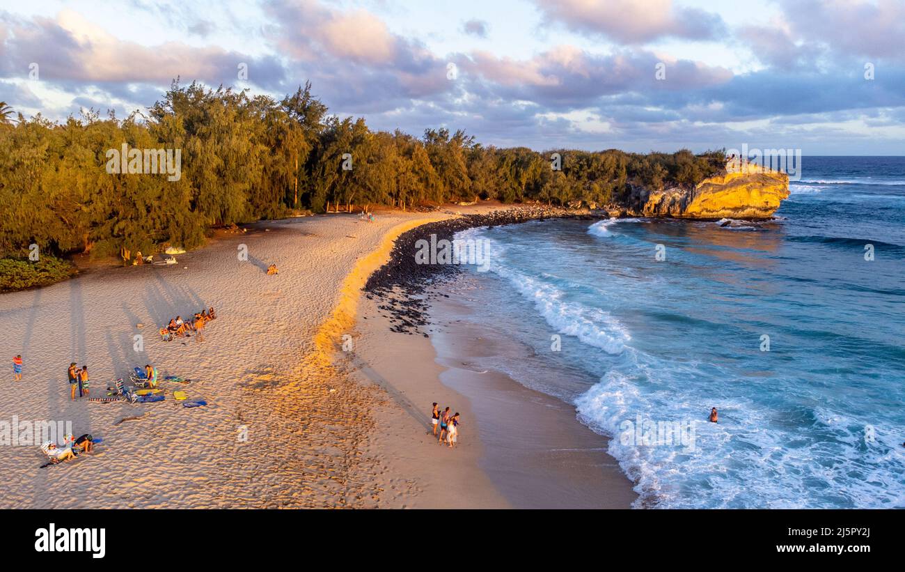 Shipwreck Beach, Koloa, Kauai, Hawaii Stock Photo