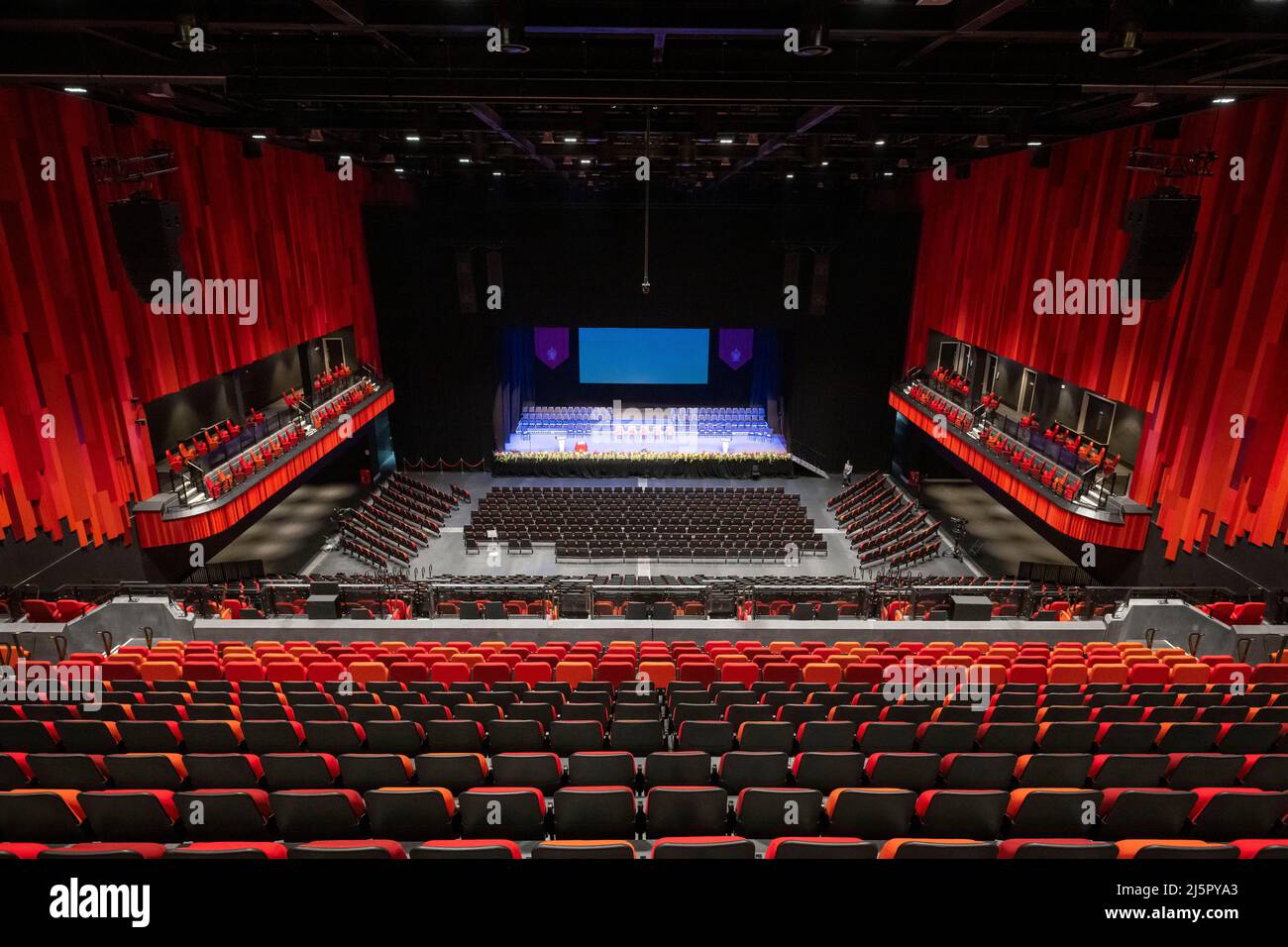 An internal view of the new Swansea Arena in Swansea, Wales, UK. Stock Photo