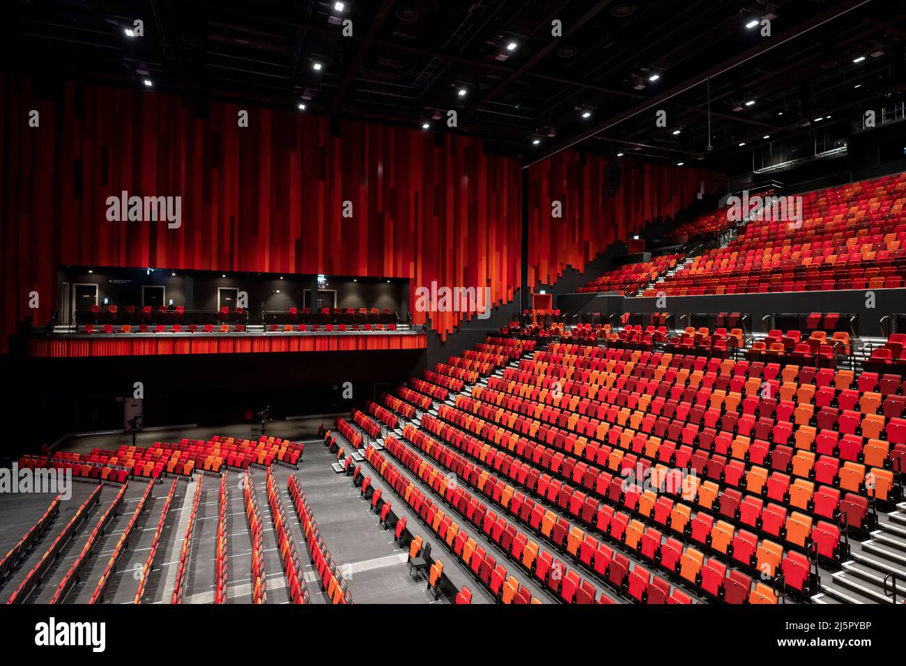 An internal view of the new Swansea Arena in Swansea, Wales, UK. Stock Photo
