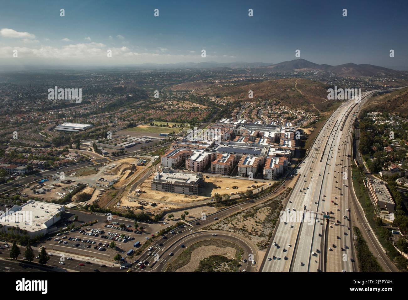 Aerial san diego city skyline hi-res stock photography and images - Alamy