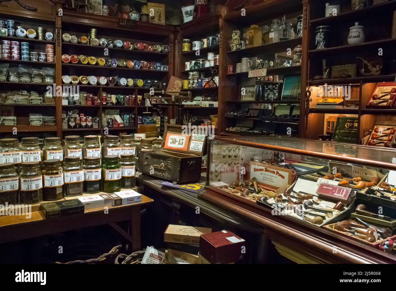 Interior of the XIX Century Racine & Laramie Tobacco Store (previously Casa de Rodriguez and