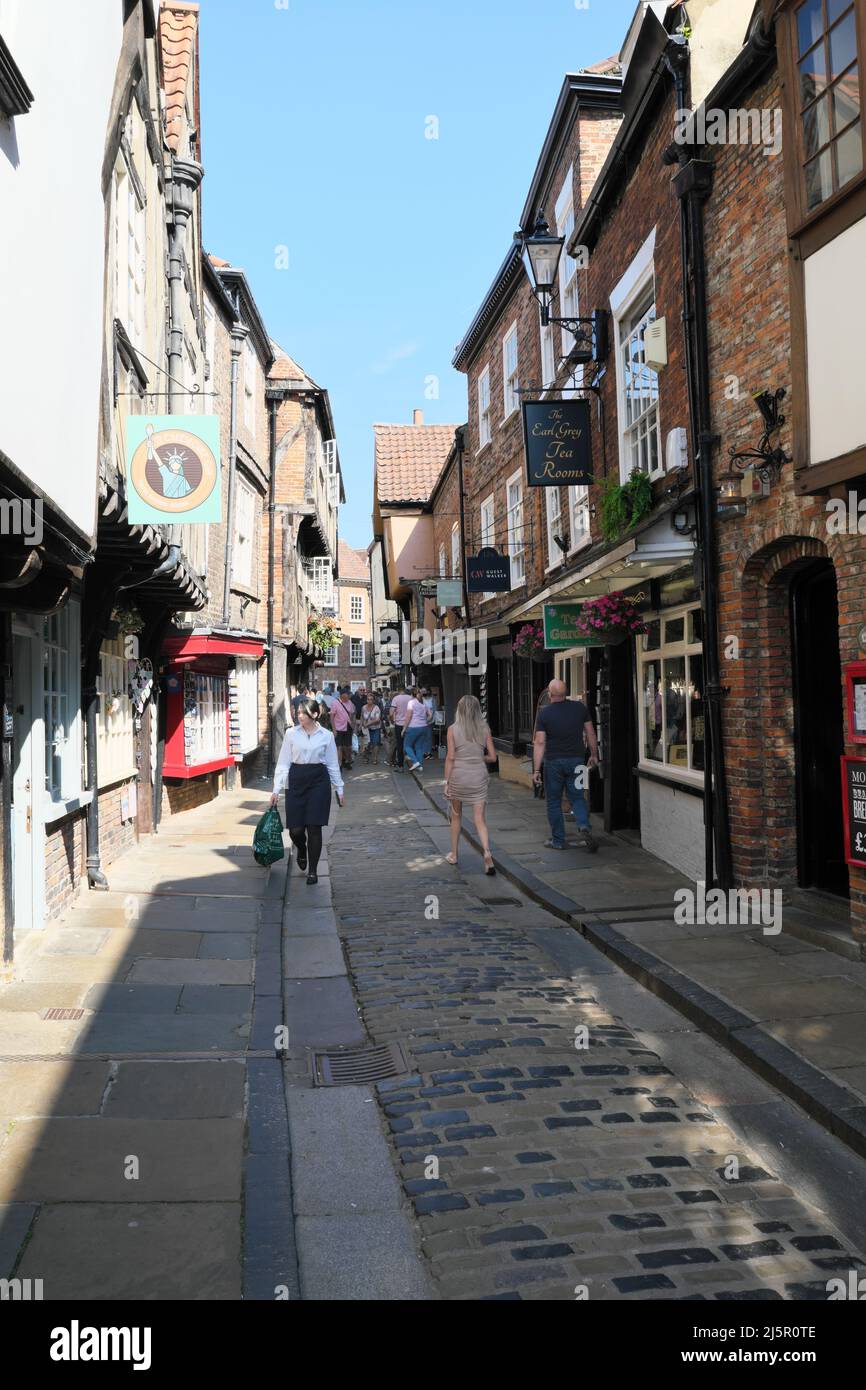 Looking down York's most famous landmark "The Shambles" medieval street