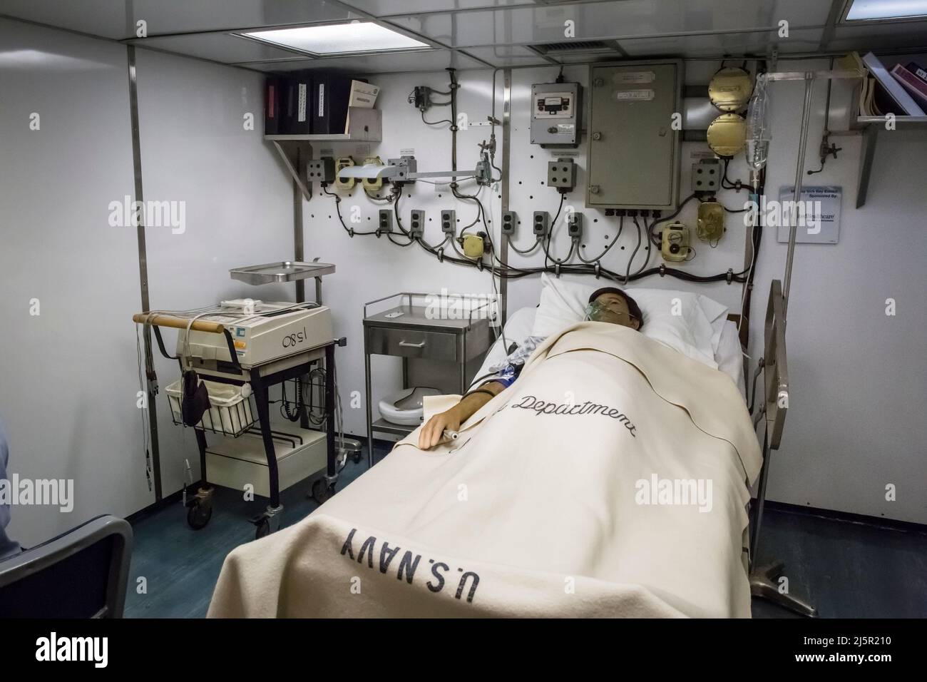 Midway aircraft carrier sick bay hires stock photography and images