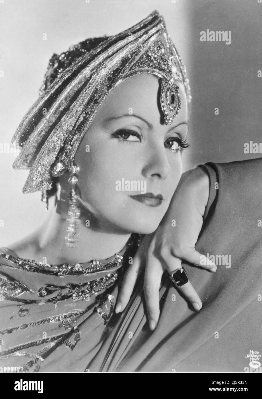 Greta Garbo photo-portrait Stock Photo