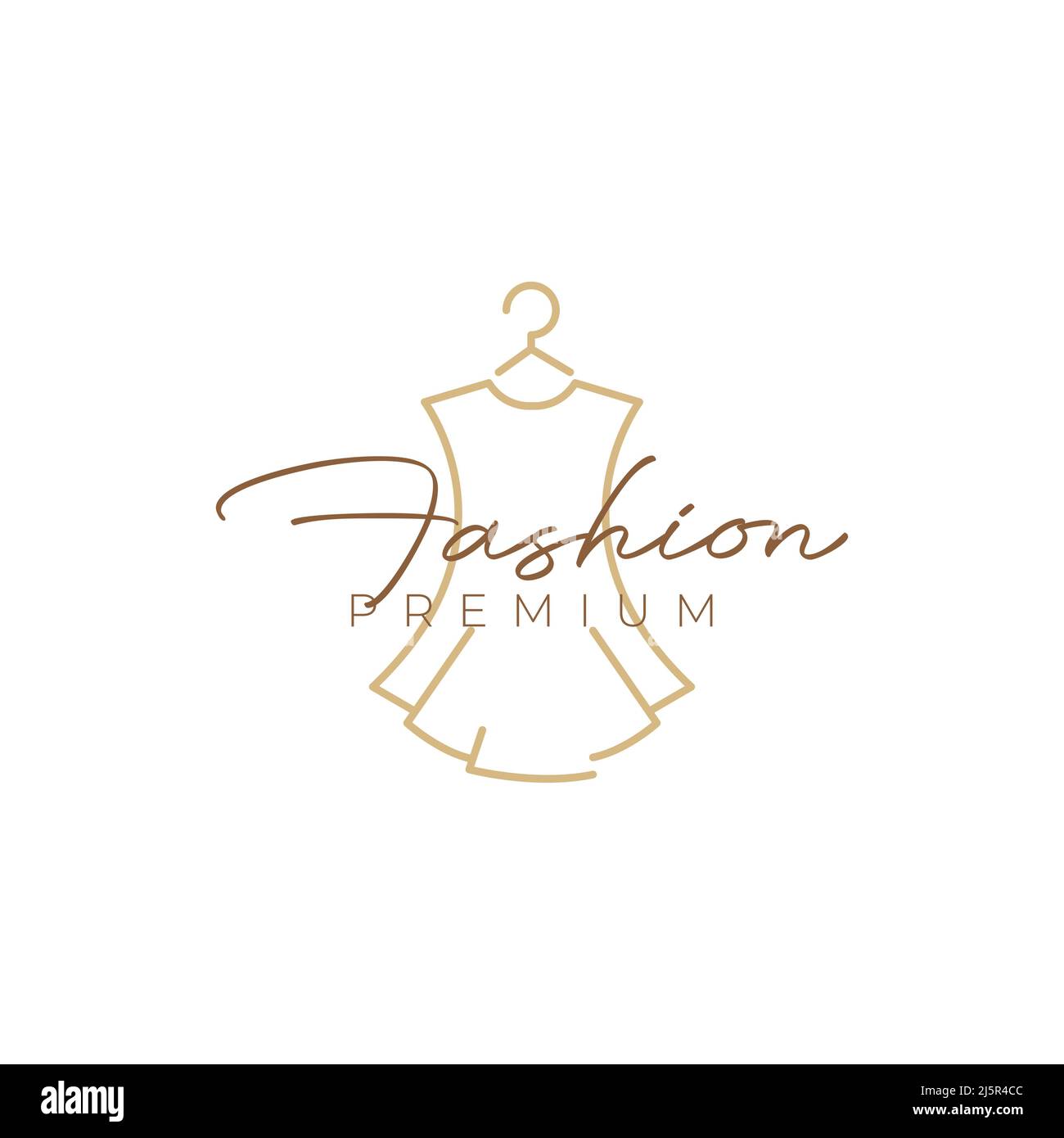 young outfit female feminine line logo design vector graphic symbol ...