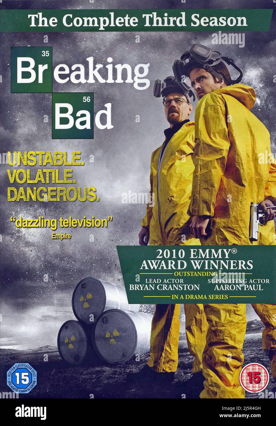 DVD cover. 'Breaking Bad' The Complete Third Season. Stock Photo