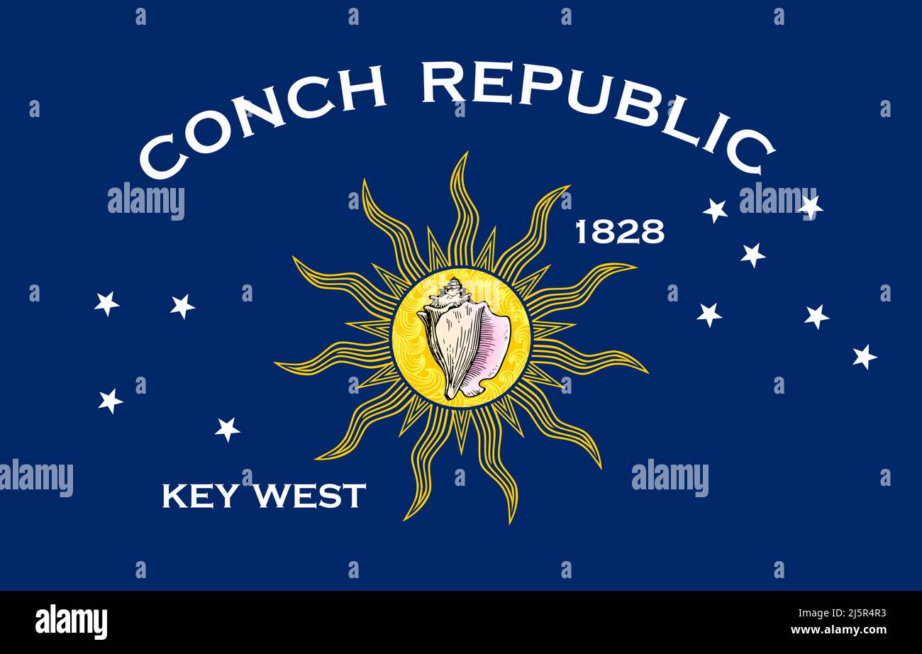 Conch Republic - Key West - Florida Stock Photo