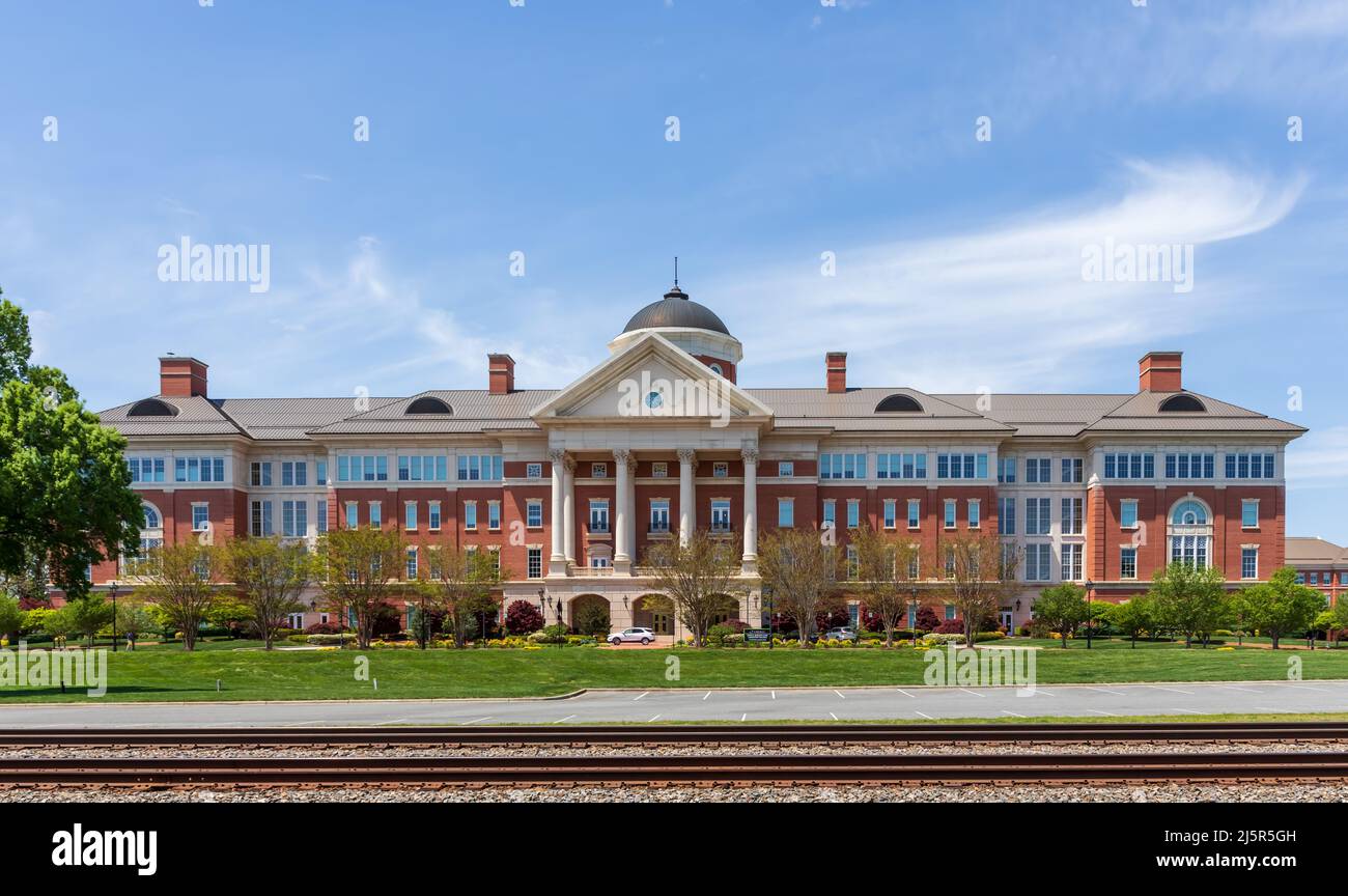 KANNAPOLIS, NC, USA-17 APRIL 2022: David H. Murdock Core Laboratory Building, the primary building at the North Carolina Research Campus in downtown. Stock Photo