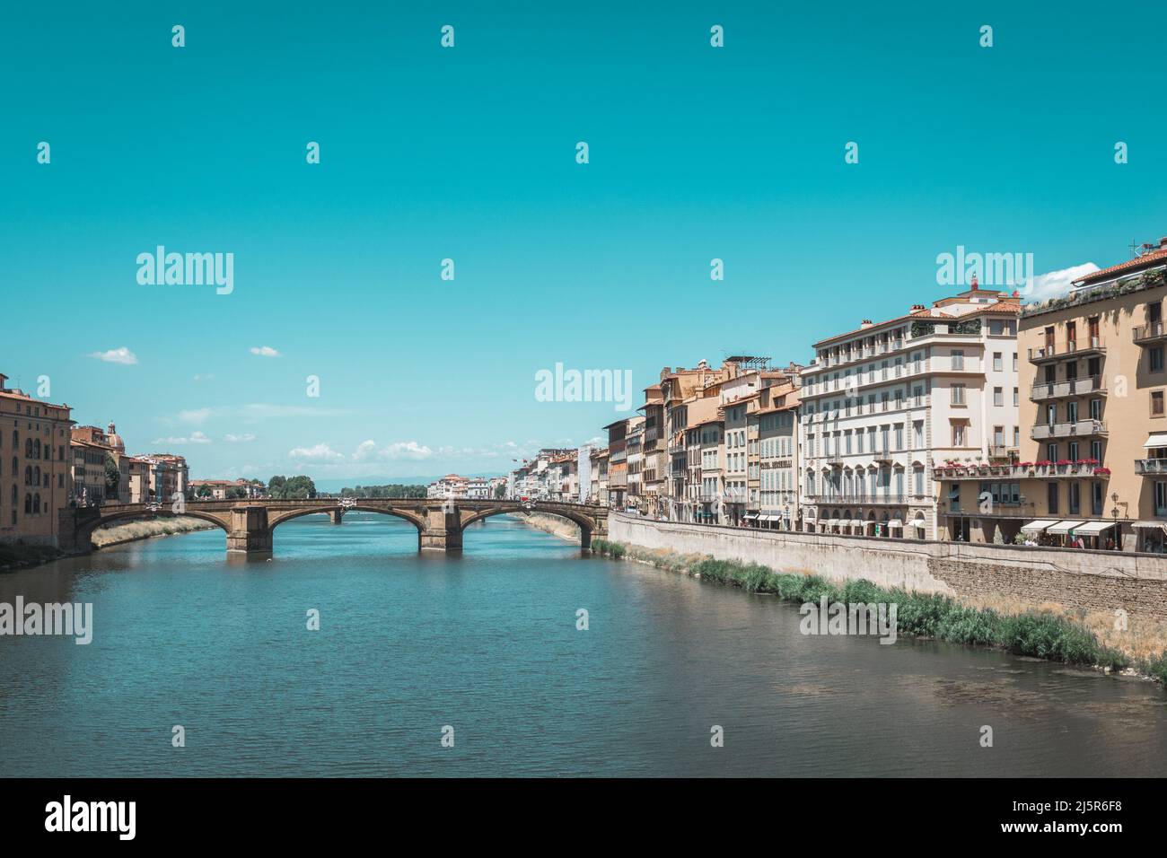 Bridges in Florence, Italy - 09.07.2021 Stock Photo